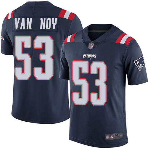 New England Patriots Football #53 Rush Vapor Untouchable Limited Navy Blue Men Kyle Van Noy NFL Jersey